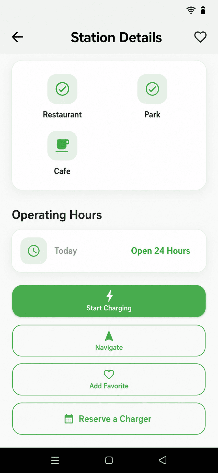 Electric Adda app station details screen